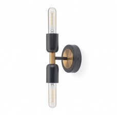 Sconce for 2 bulbs Minimalist Black